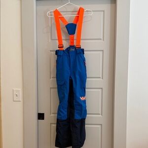 Helly Hansen Kids' Blue and Orange Ski Overalls Boys Size 140 (Age 10)